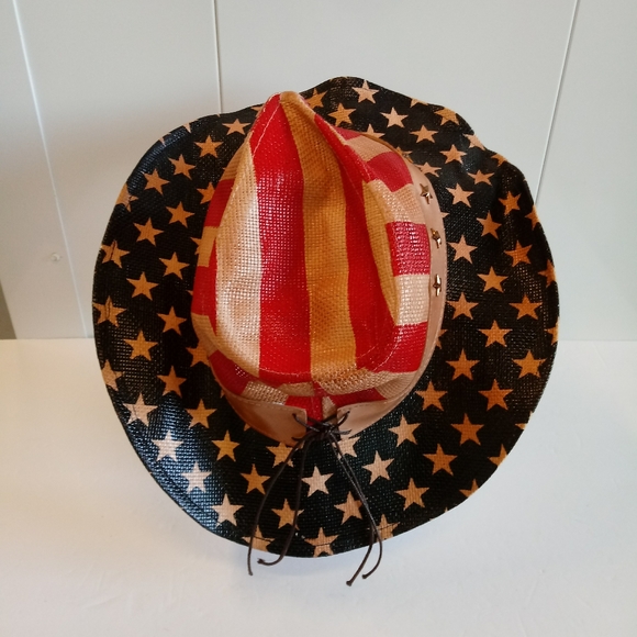 Goldcoast Sunwear Stars & Stripes Cowgirl Hat - Picture 6 of 8